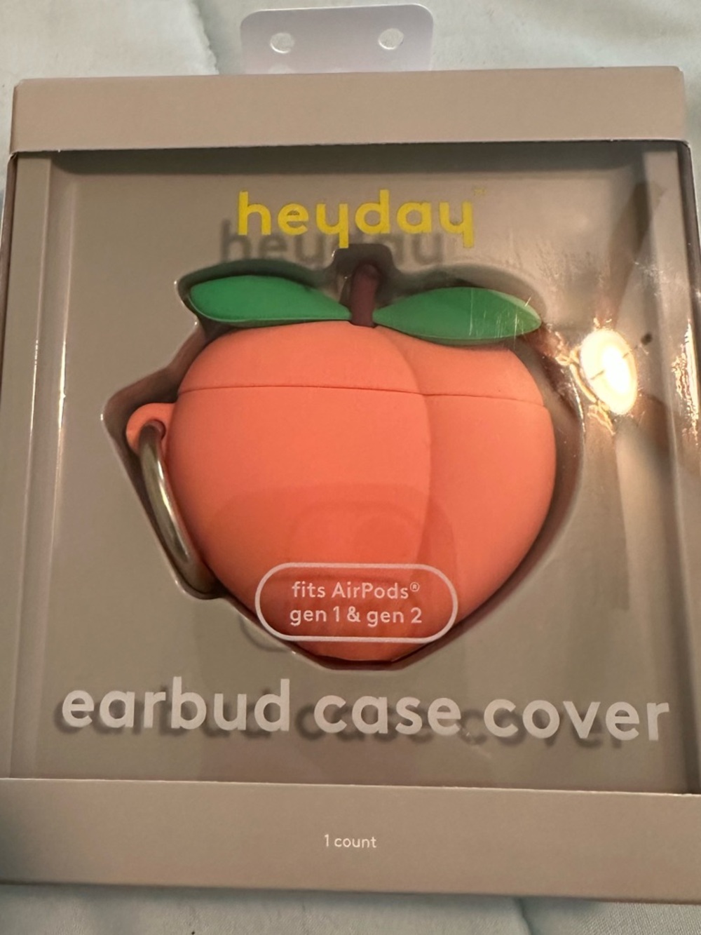 heyday Peach-Shaped AirPods earbud Case Cover